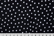 Load image into Gallery viewer, Digital Cuddle Black Dots Minky by Shannon