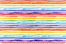 Load image into Gallery viewer, Digital Cuddle Rainbow Stripes Minky by Shannon