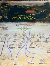 Load image into Gallery viewer, Map of Arda Minky Blanket Mega LOTR rings of power