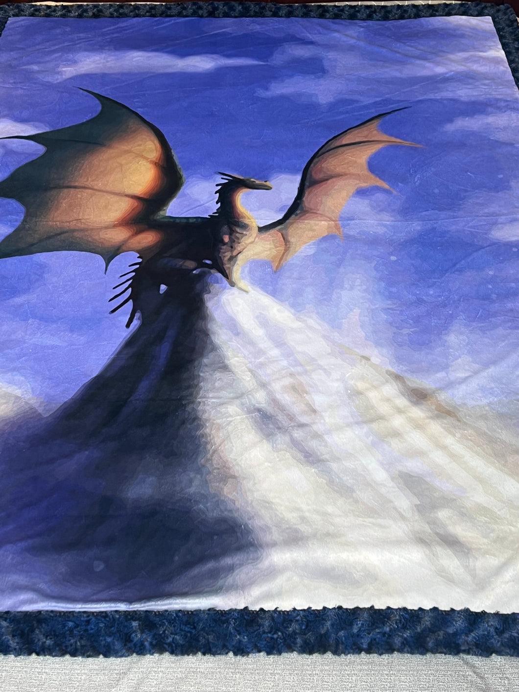 Dragons of Pern Minky Blanket