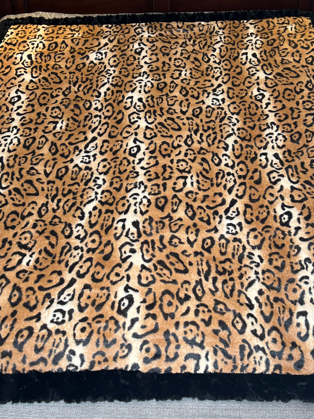 Cheetah Minky blanket. Mega