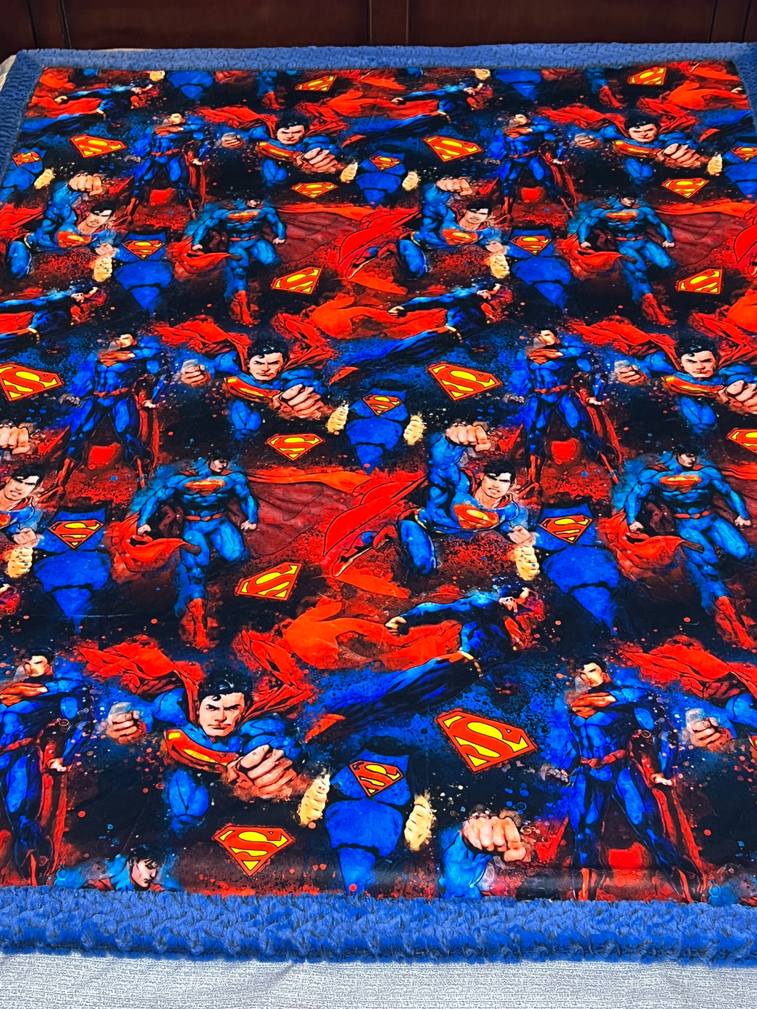 Superman Minky blanket. Mega