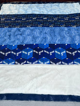 Load image into Gallery viewer, Dr Who Mega Minky Blanket fun Print front. Mega
