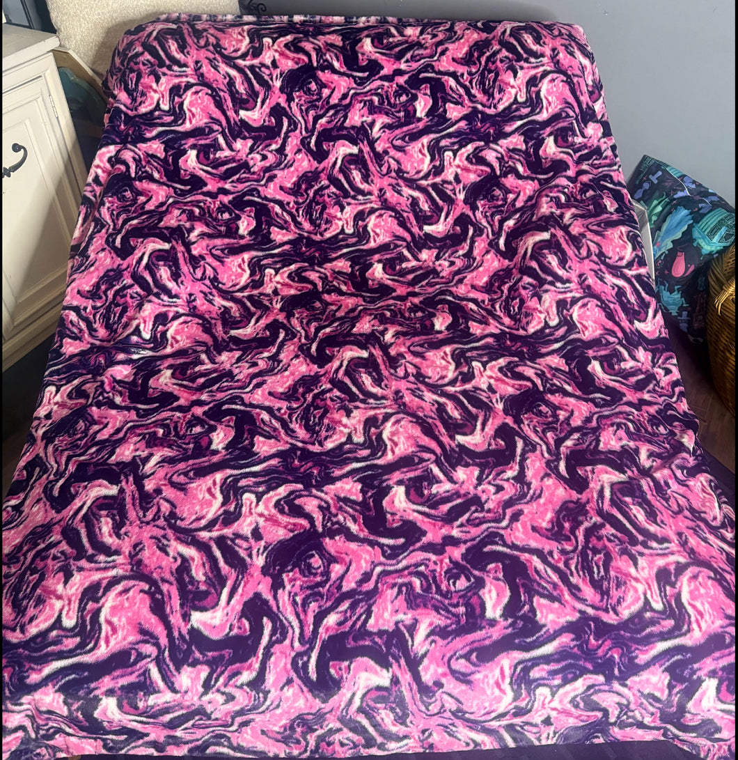 Fun Bright Print Minky Blanket