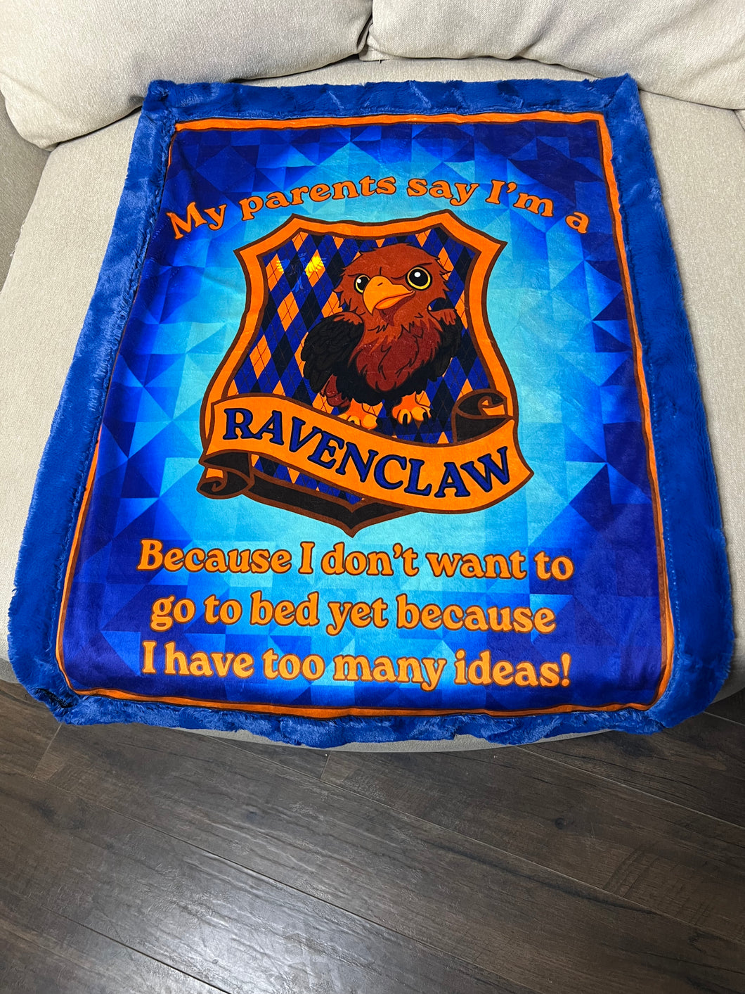 Ravenclaw Baby Minky Blanket