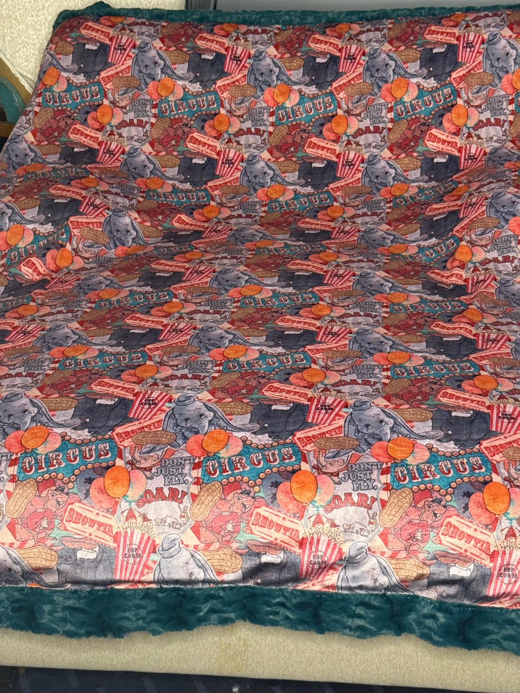 Dumbo 1   Minky Blanket