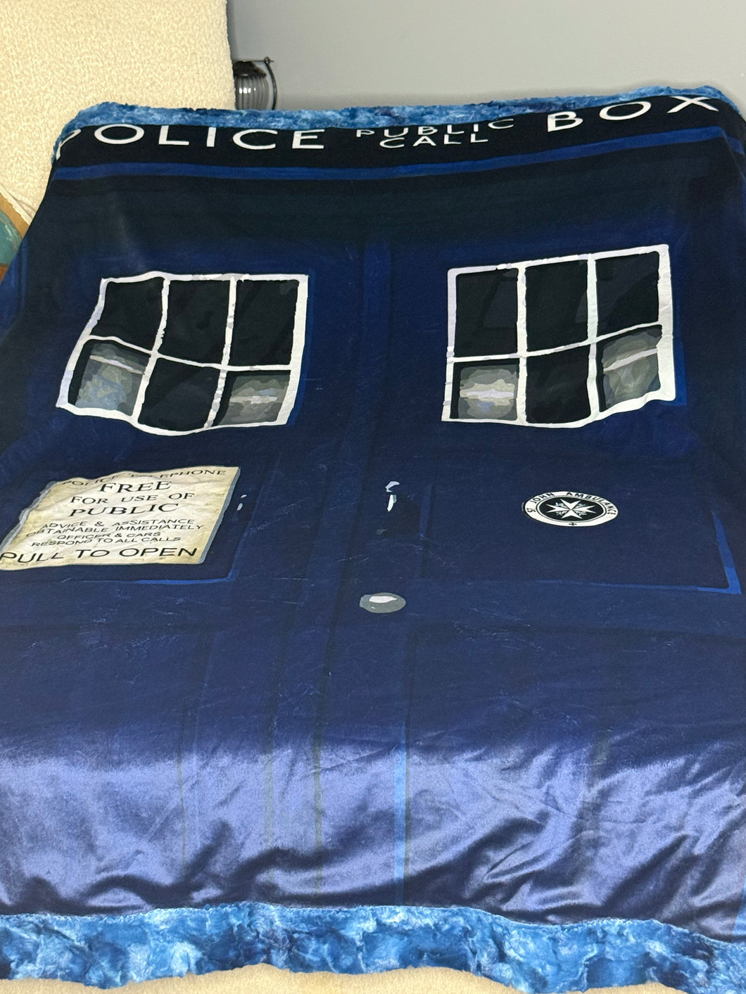 Dr Who Tartus Minky Blanket