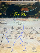 Load image into Gallery viewer, Map of Arda Minky Blanket Mega LOTR rings of power

