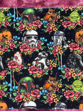 Load image into Gallery viewer, Star Wars in Love mega Minky blanket
