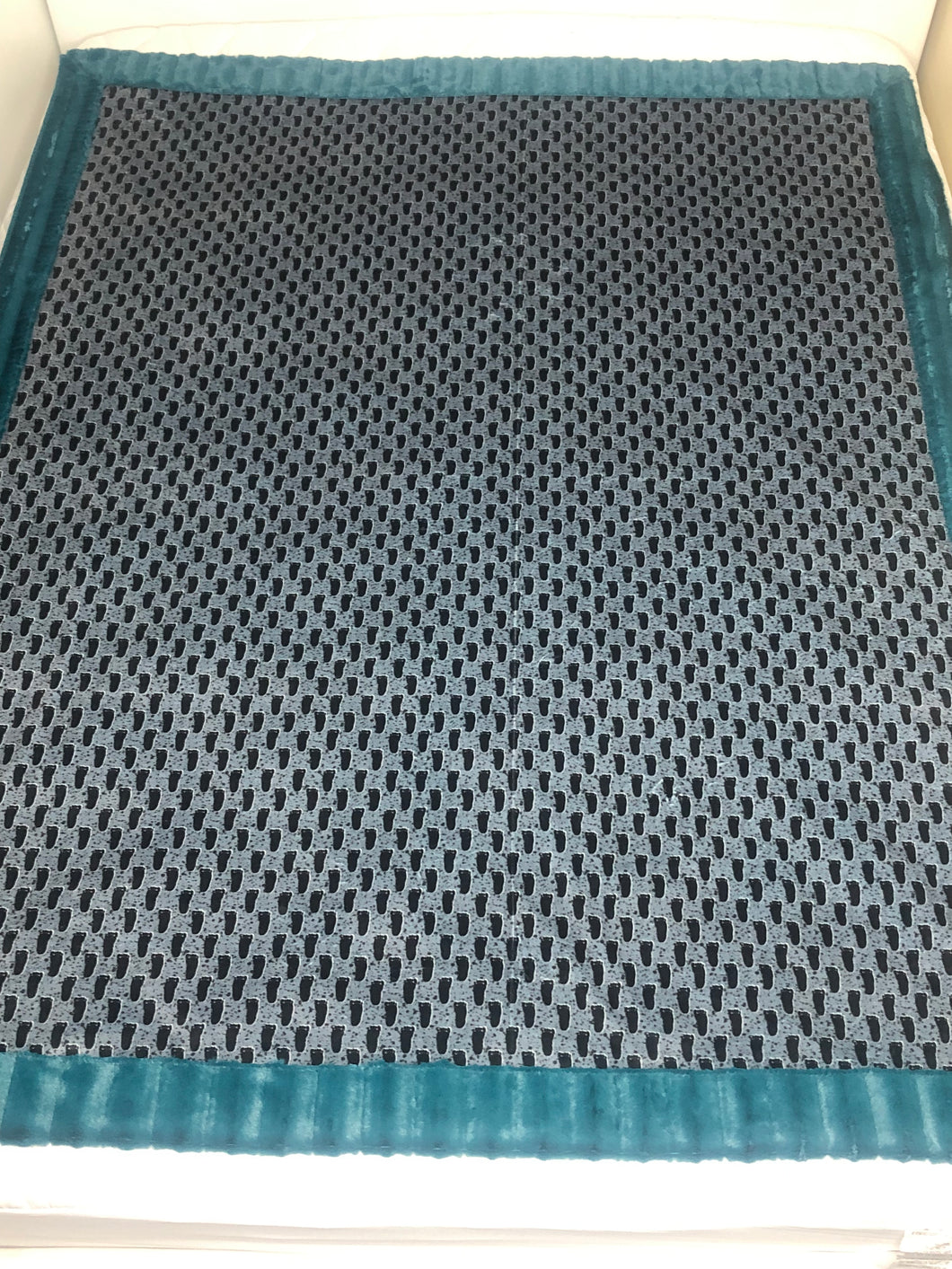 Bigfoot Feet Mega Minky Blanket Green Back