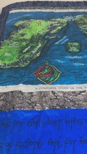 Load and play video in Gallery viewer, Map of Undying Lands, Middle Earth, &amp; Numenor Mega Minky blanket - Green Back
